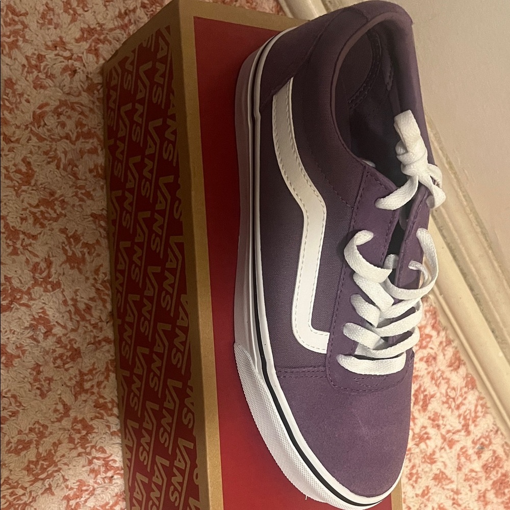 Vans Classic Purple and White Sneakers